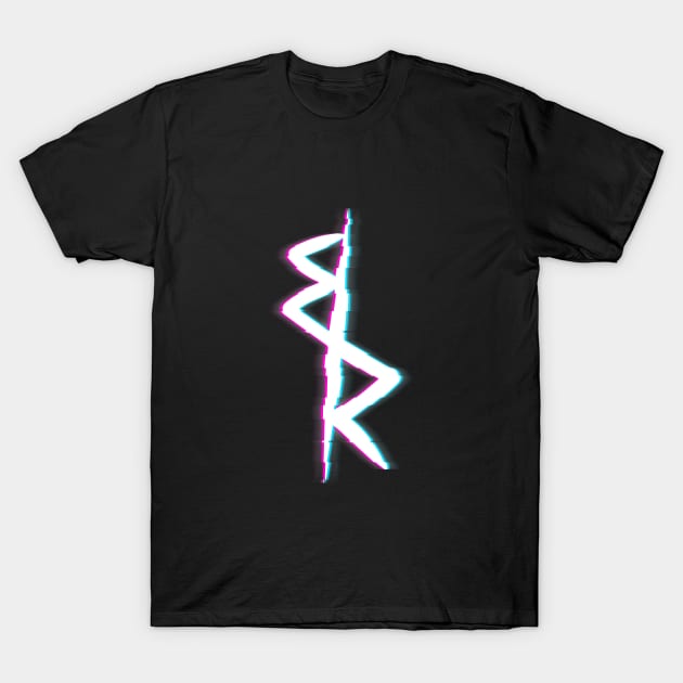 David’s Jacket Logo Glitch - Cyberpunk Edgerunners T-Shirt by alifpunk